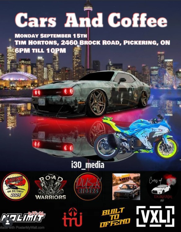 Cars and Coffee flyer